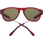 AMBOY, Red Streaky Acetate with Shiny Gunmetal Metal-Mineral Polarized 555nm Cat 3 to 3, hi-res image number null
